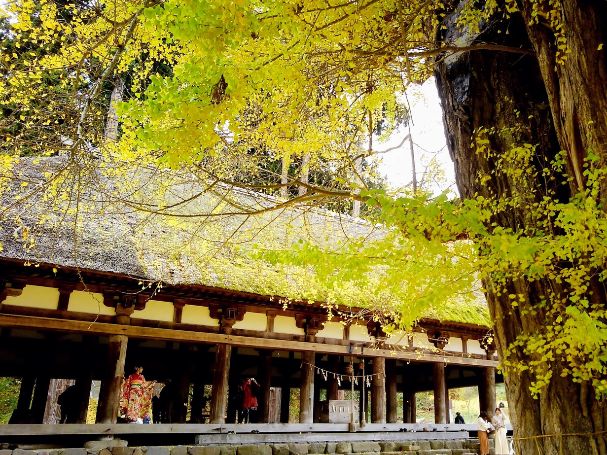 喜多方新宮熊野神社長床