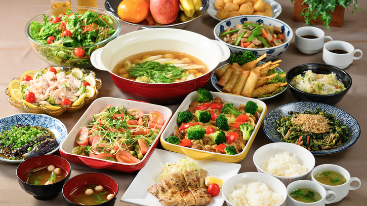 （夕食例）メイン料理＋宮城の名物も食べられるバイキング！地元の食材にこだわりコスパ抜群♪