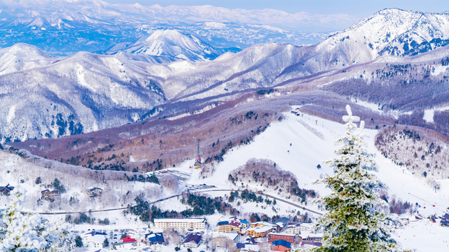 冬の志賀高原スキー場も近くにございます