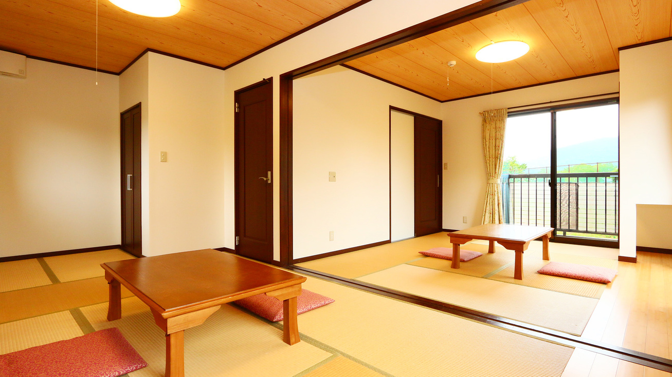 別館客室の一例和室6畳と8畳の二間の広々とした空間