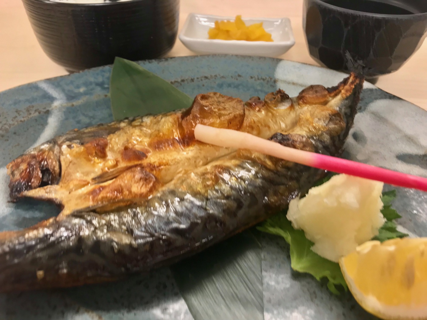 夕食プラン・さばの塩焼き