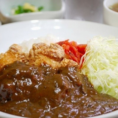 「ルートインオリジナル・上田カツカリー」夕食レストラン