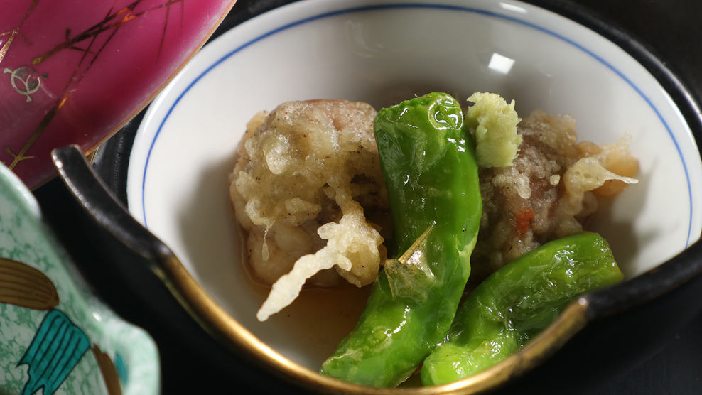 【夕食】 蕎麦がき＊