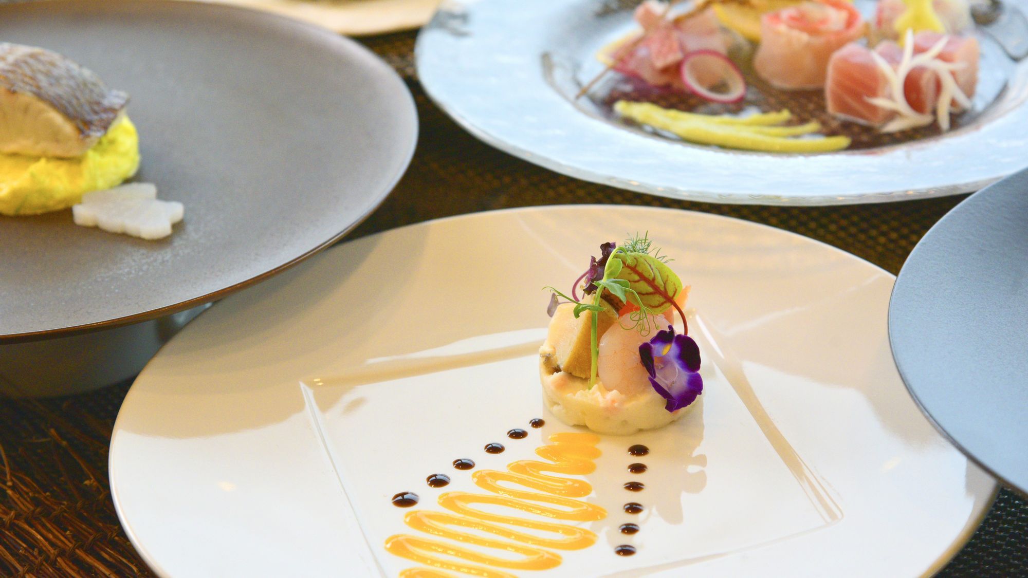 伊豆の海からの厳選食材！リーズナブルな和洋折衷コース（夕朝食付き）