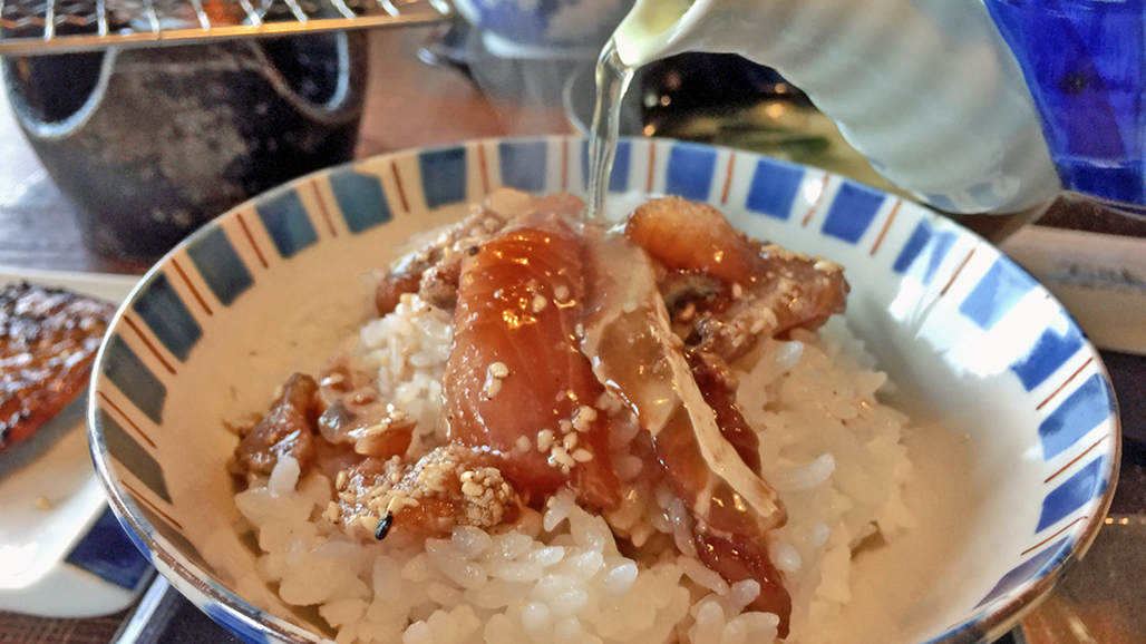 【朝食一例】当館名物「鯛茶漬け」