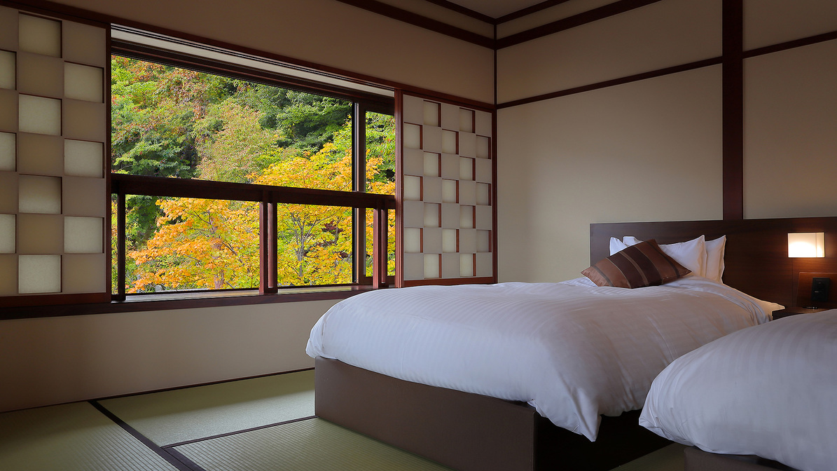 【紅葉】和モダンツイン（全館禁煙）