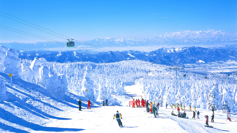 【蔵王温泉スキー場】美しい樹氷と日本最大級のスキーリゾート！