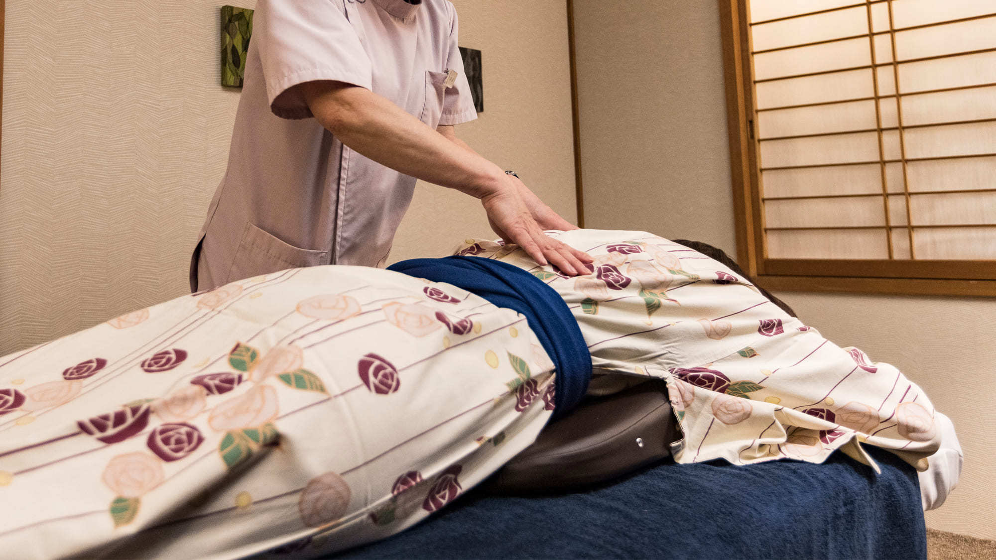 もみほぐし・地元の健康一番さんがホテルに出張