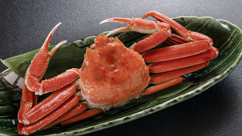 【2食付/グレードアップ】ずわい蟹を丸ごと1杯付き！大満足の一番人気！