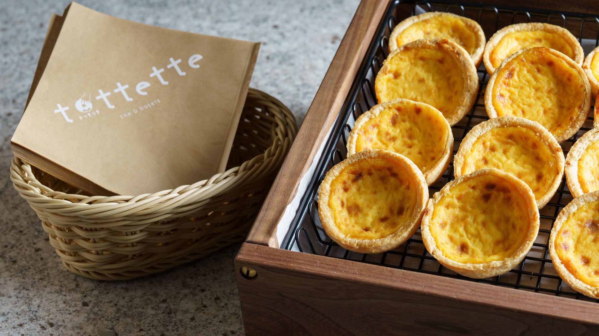 “;tottette（トッテッテ）”; 提供商品例：エッグタルト