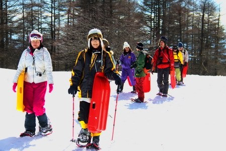 スノーシュー雪遊びハイキング