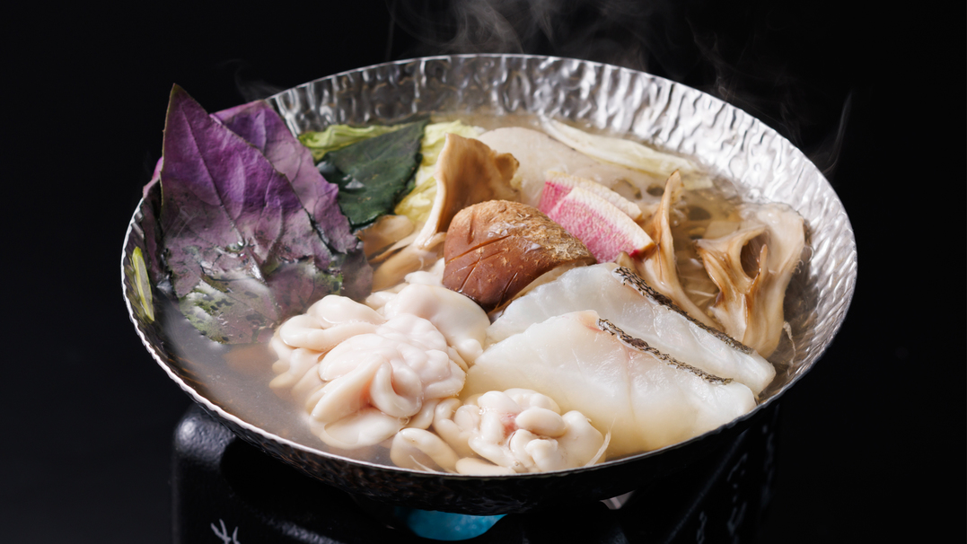 選べるメイン料理イメージ（季節のおすすめ料理※画像は冬の白子鍋）