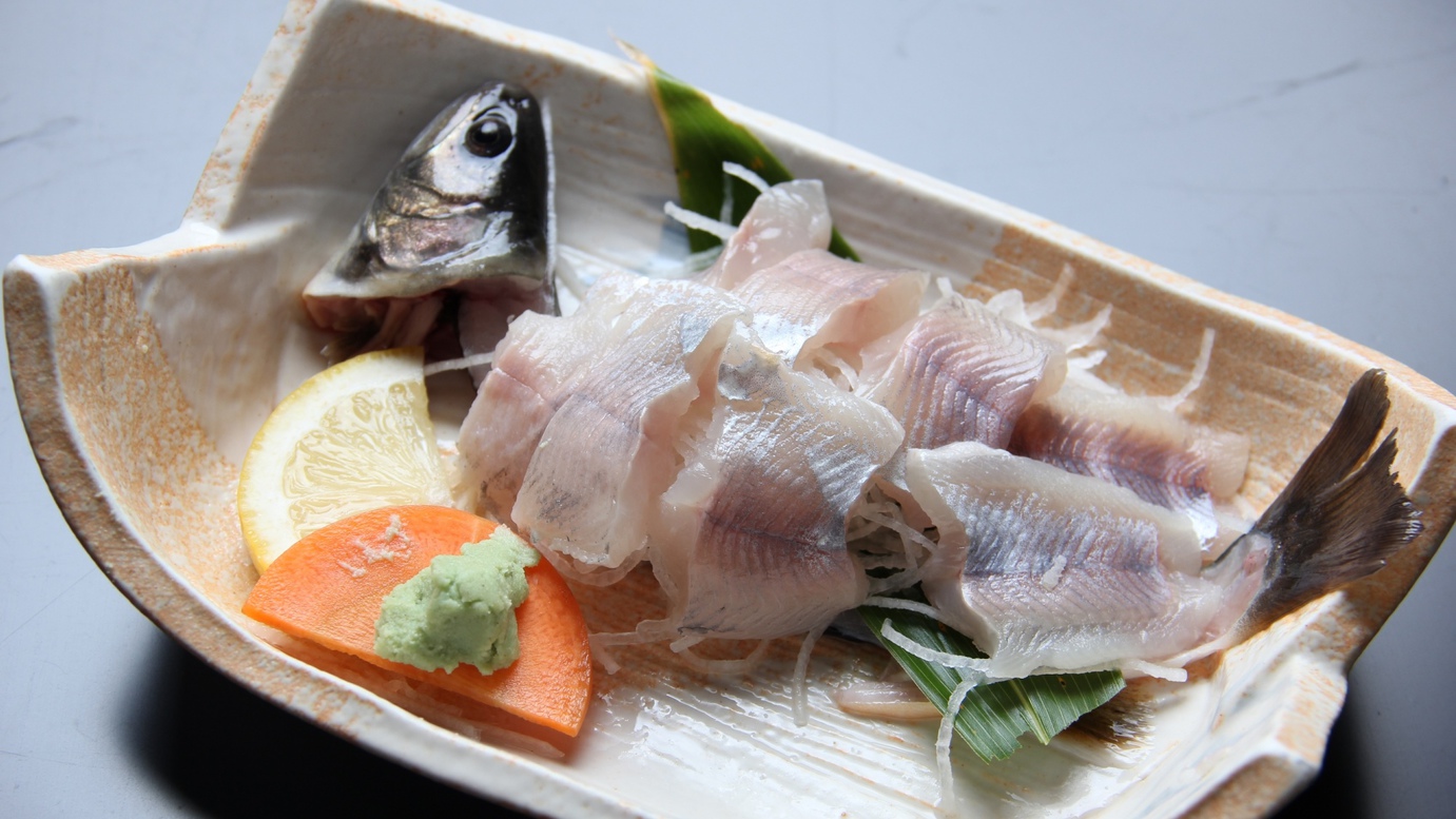 《夕食別注料理》岩魚のお造り当館の人気別注メニュー