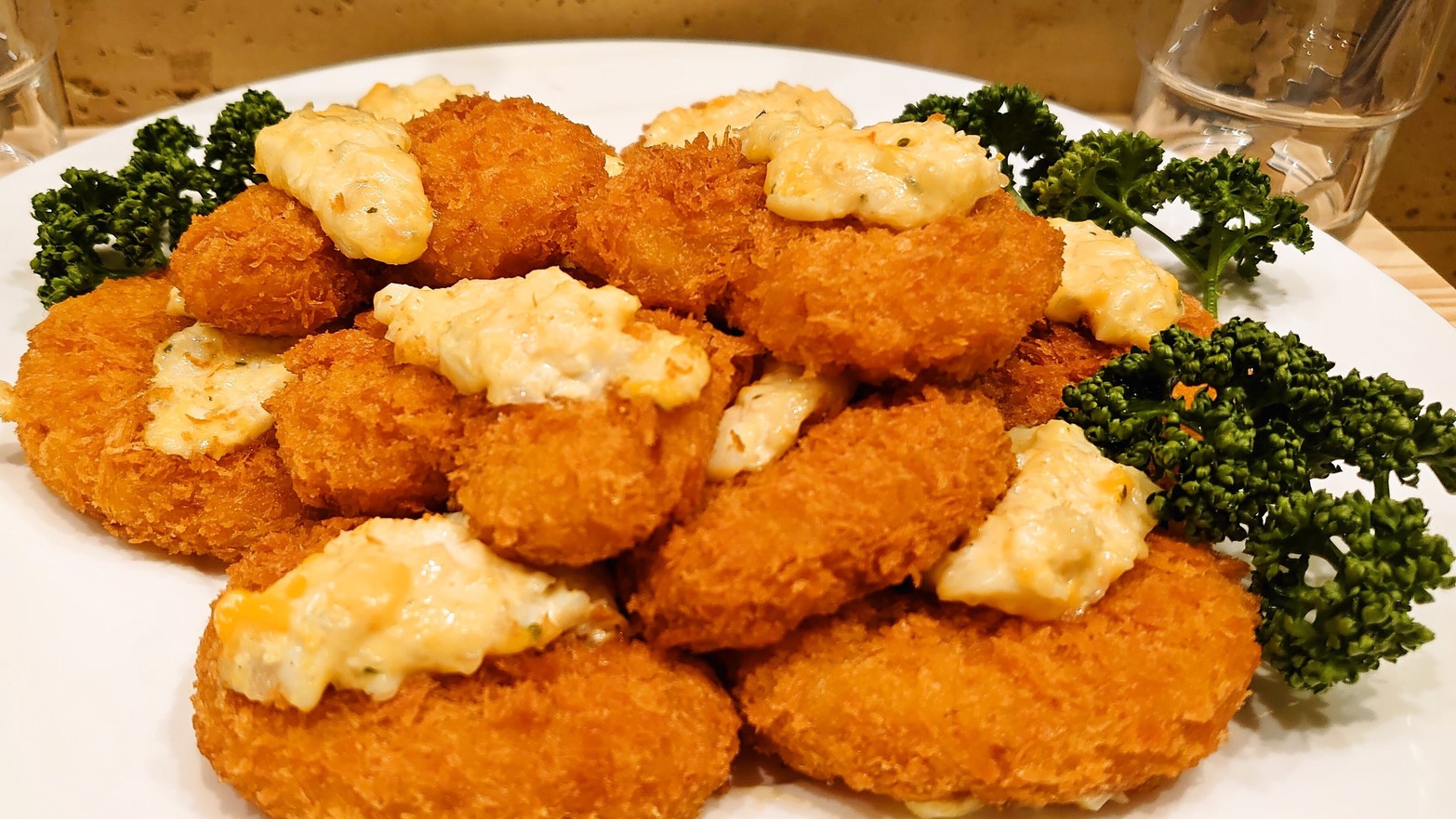 朝食バイキング海老カツ撮影：GR
