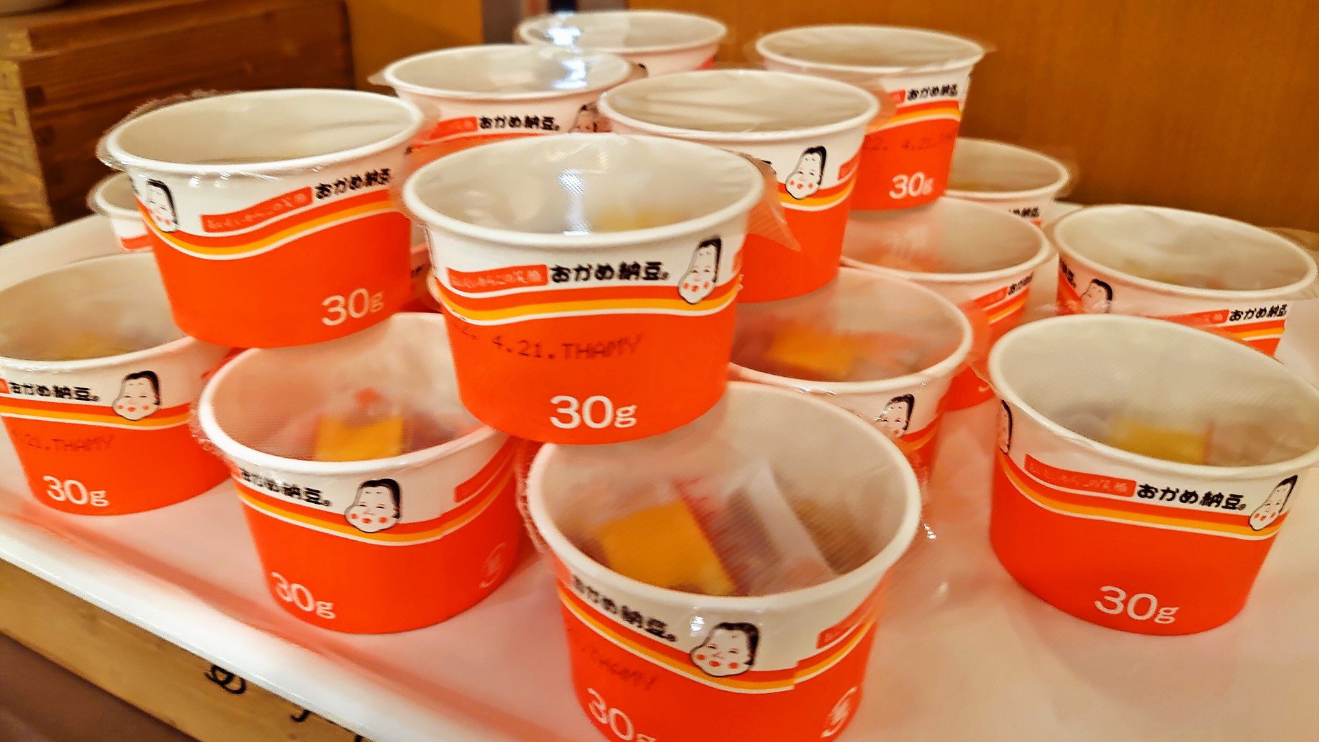 朝食バイキング納豆撮影：GR