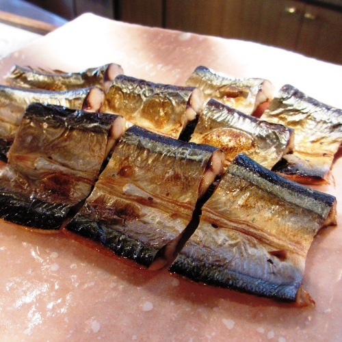 ある日の朝食本日のお魚「さんま干焼」