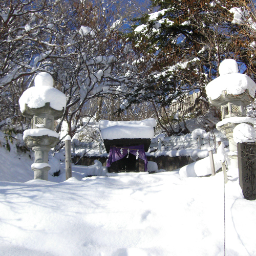 温泉神社冬