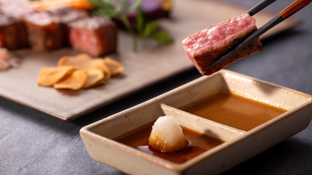 【ディナー】別館1階ふじた／佐賀牛サーロインステーキ