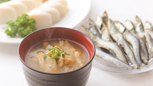 お味噌汁はいりこ出汁から丁寧に作る手作り♪