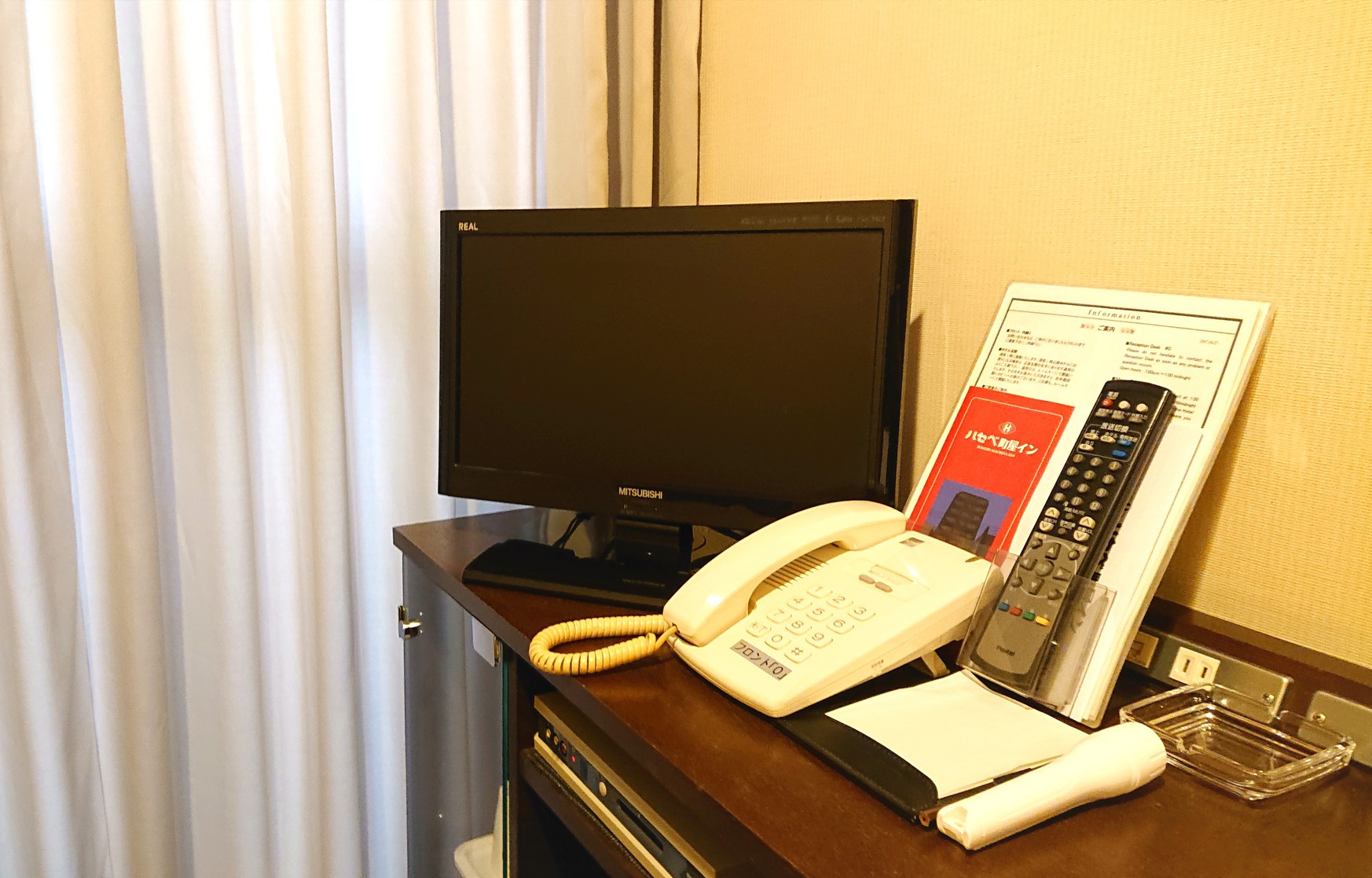 全室24ンチの液晶ＴＶを設置しております