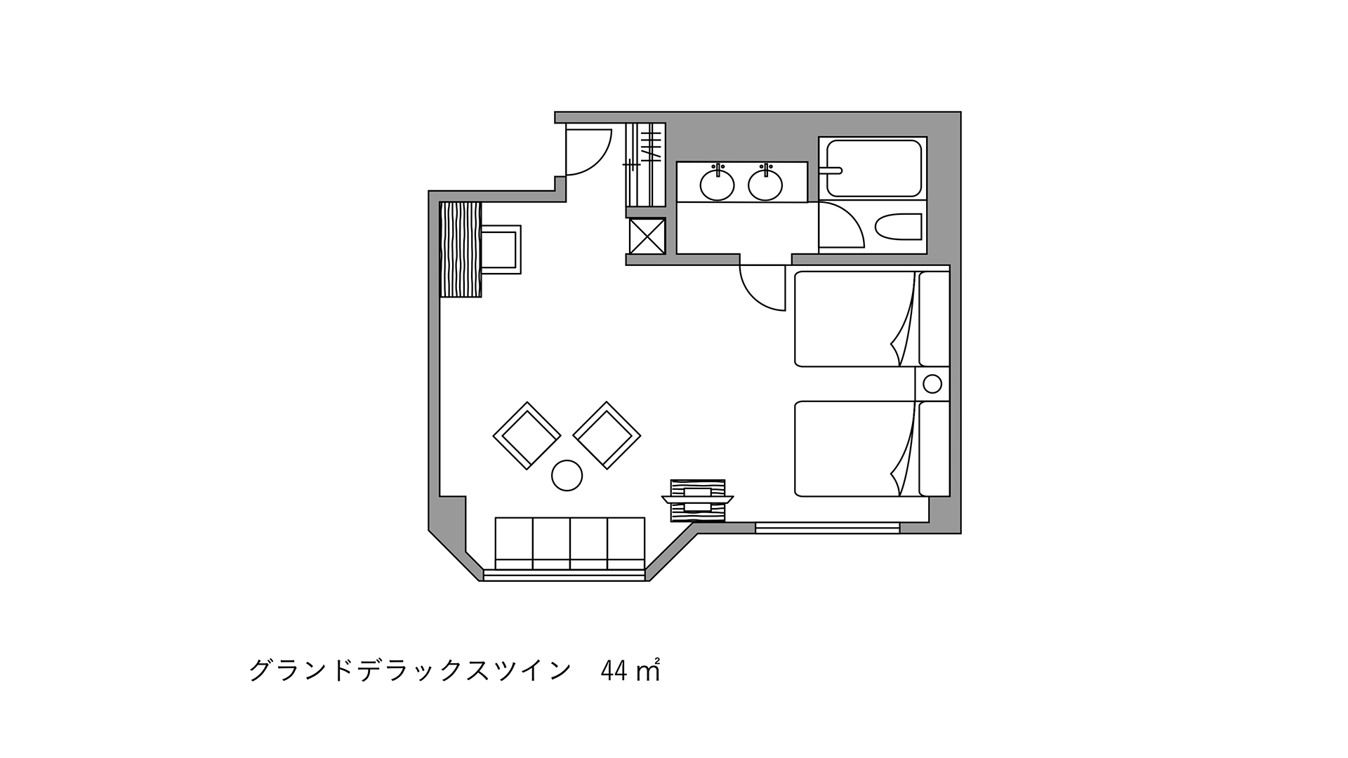 グランド デラックスツイン（5-6F）