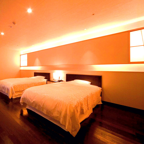 【特別室】約171平米のゆとりの広さ（夏の１）寝室