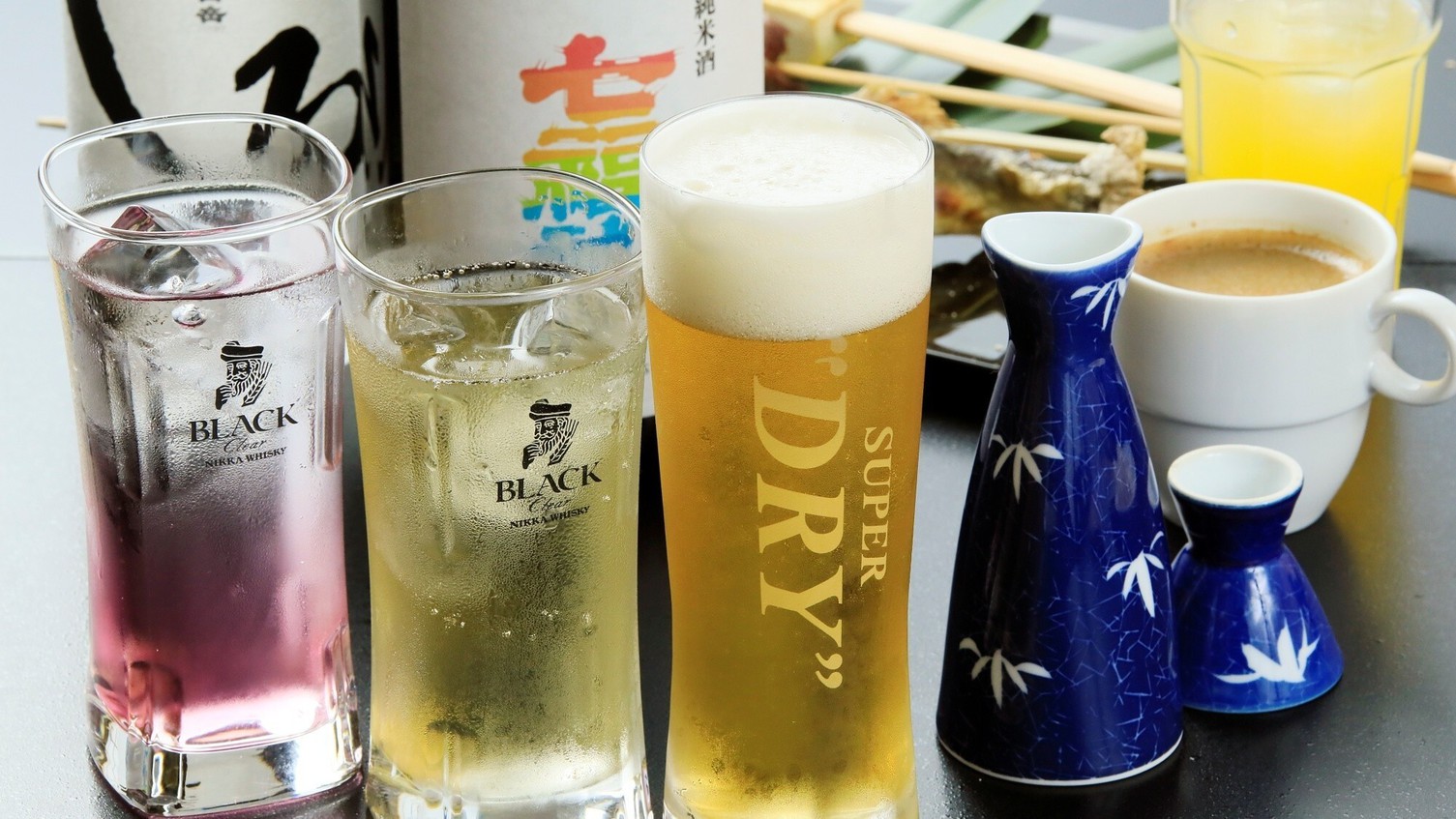 【ご夕食】もちろんお食事中も飲み放題です※イメージ