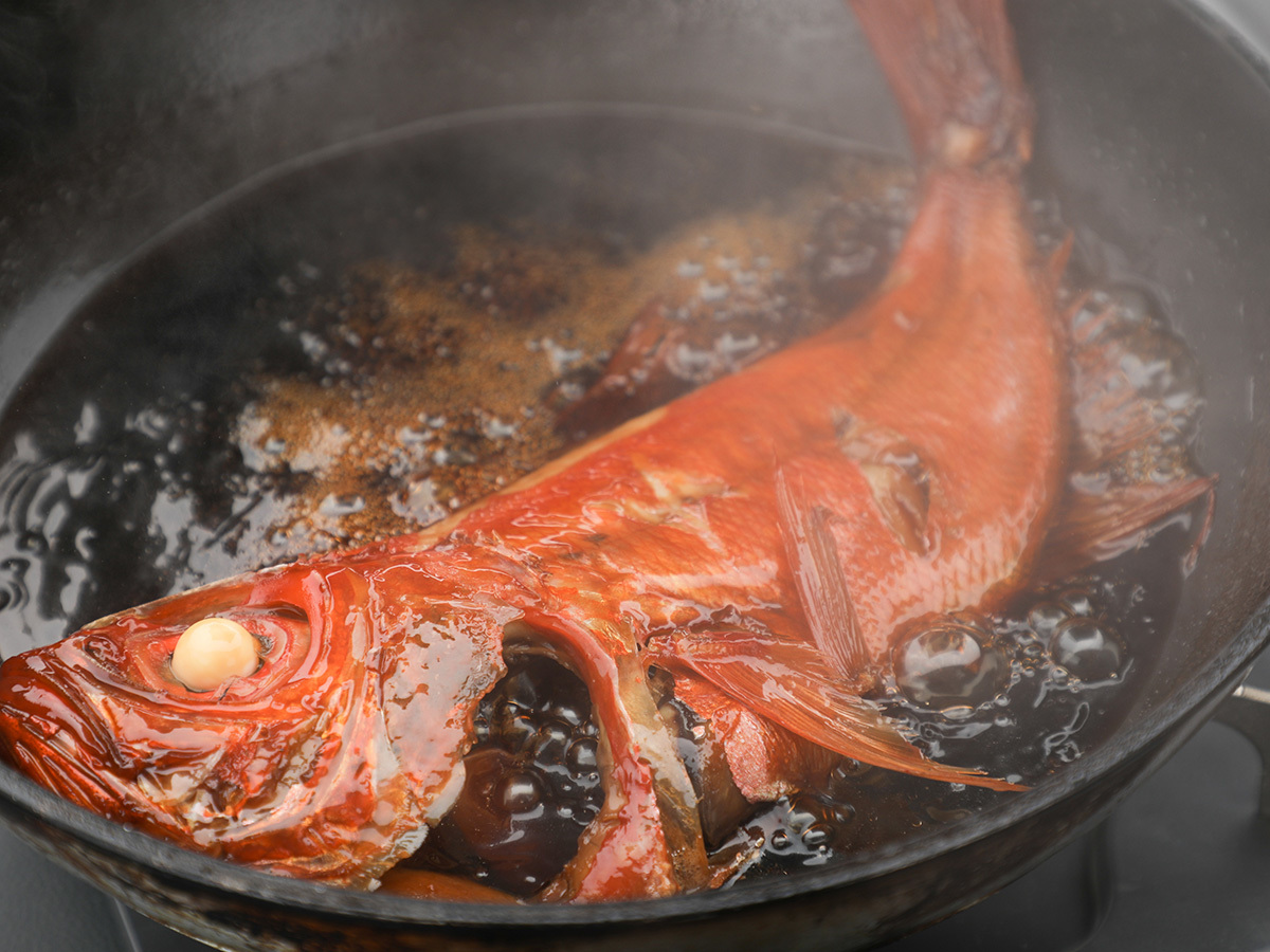 一品料理「金目鯛の煮付け」