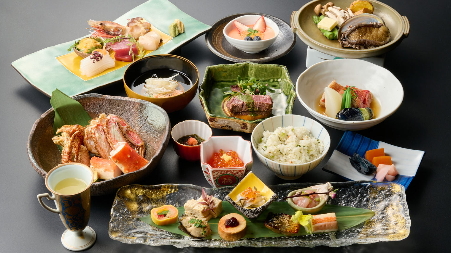 【秋冬SALE】【竹葉の極上会席　竹みやび 】贅を尽くした至極の会席 鱈場蟹（1泊2食付）