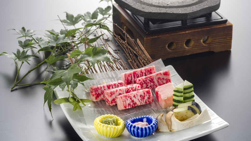 信州牛の石焼き