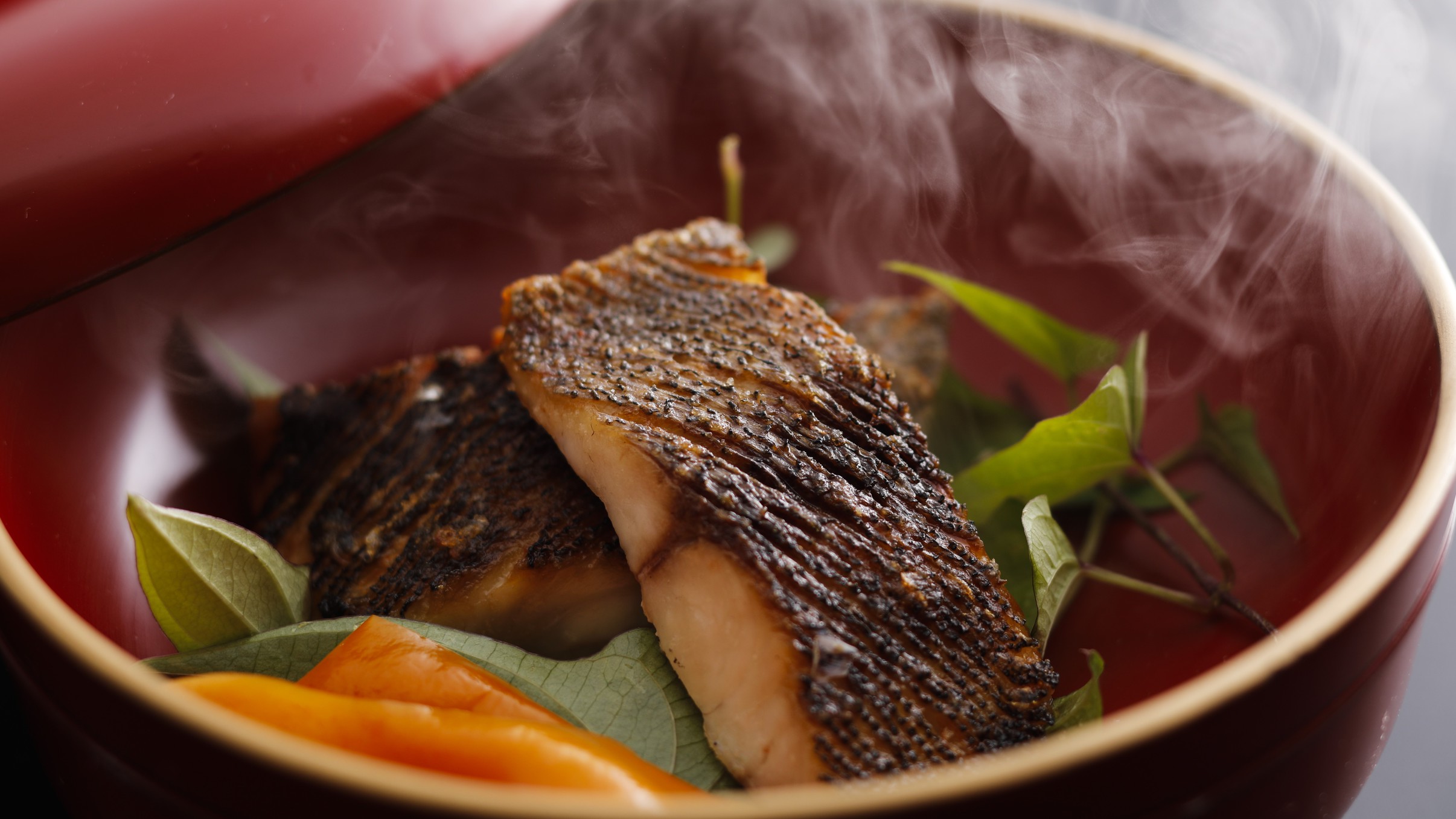 【通年のお料理】地魚の味噌焼き・瞬間燻製（一例）