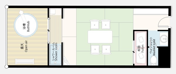 本館：和室露天