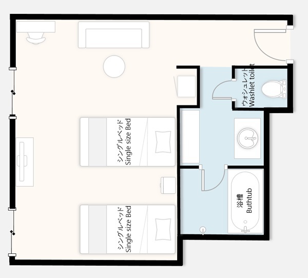 新館：スーペリアツインルーム