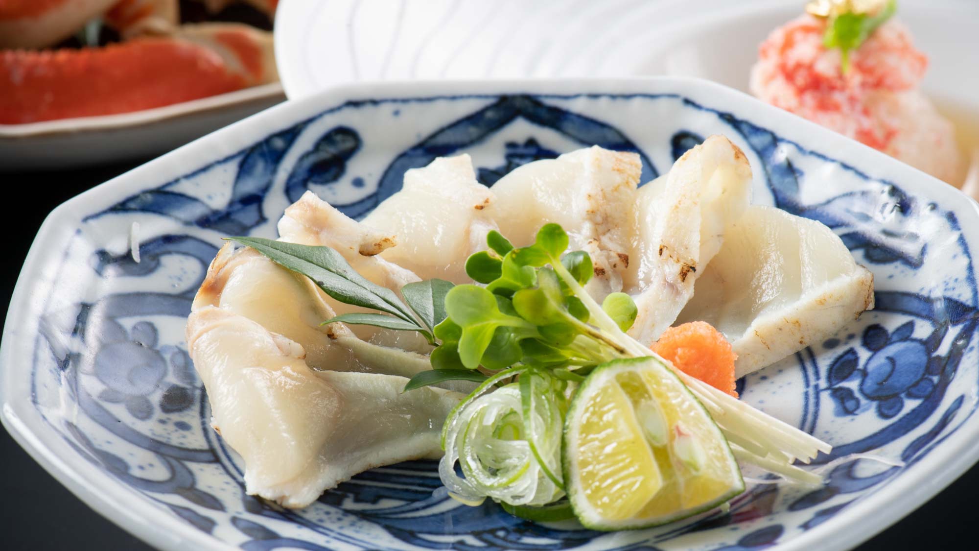 夕食一例｜河豚刺し