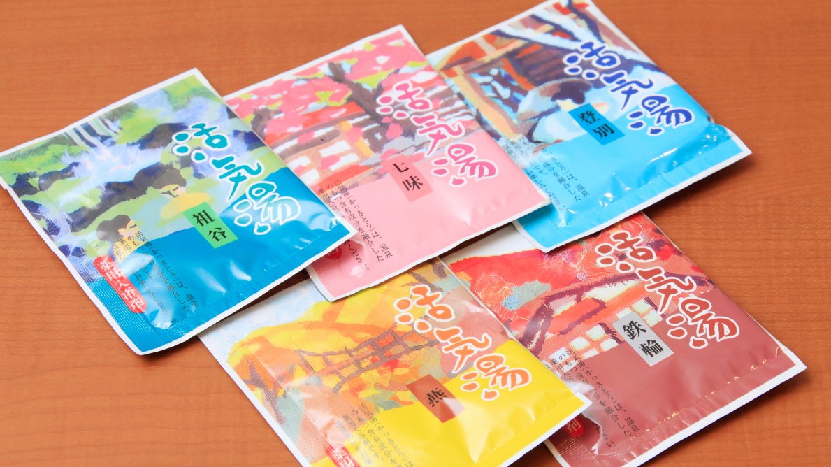 男性入浴剤  /  チェックイン時お渡ししております。