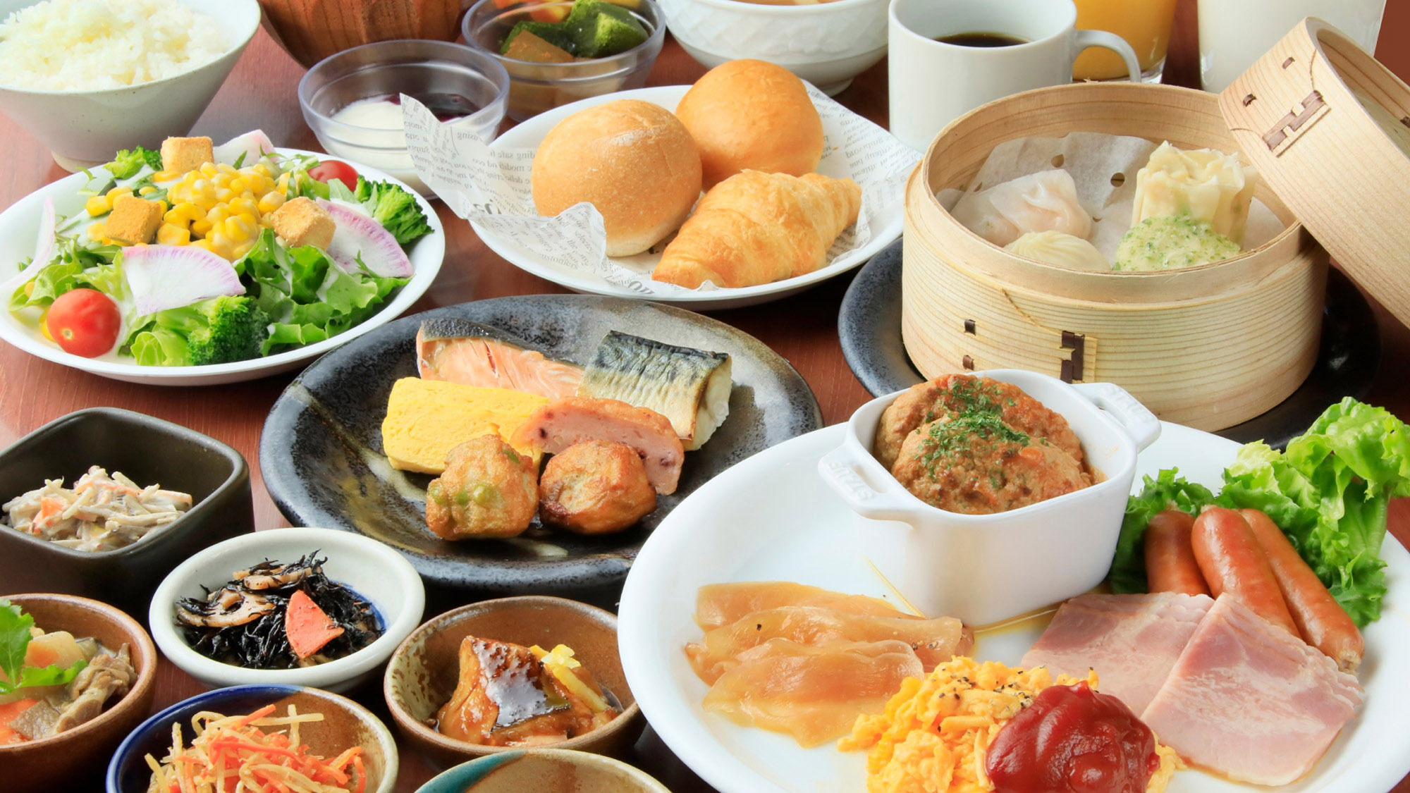 朝食(ビュッフェ)1