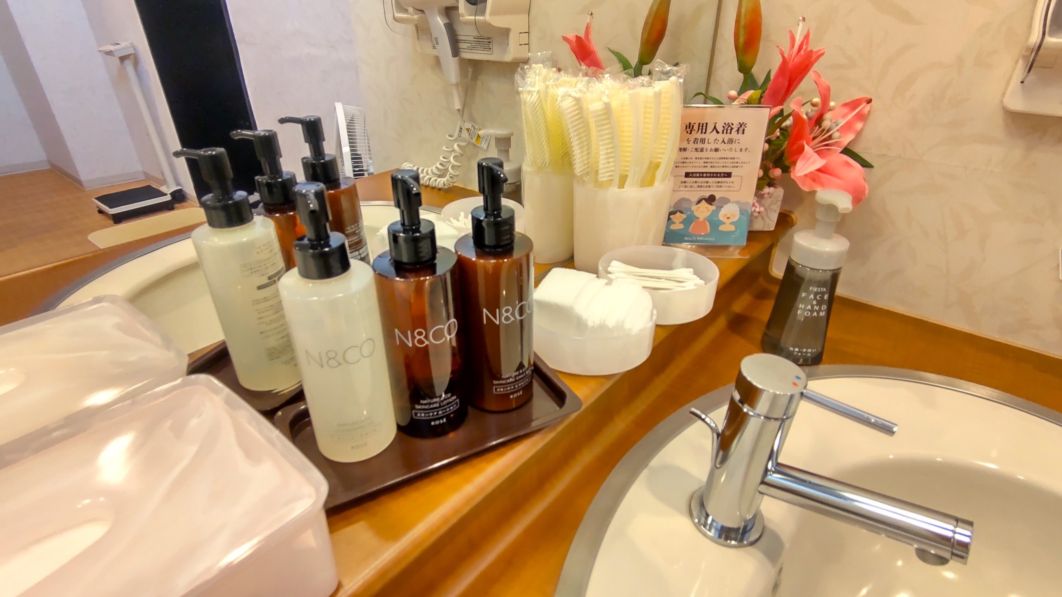 女性浴場内アメニティ