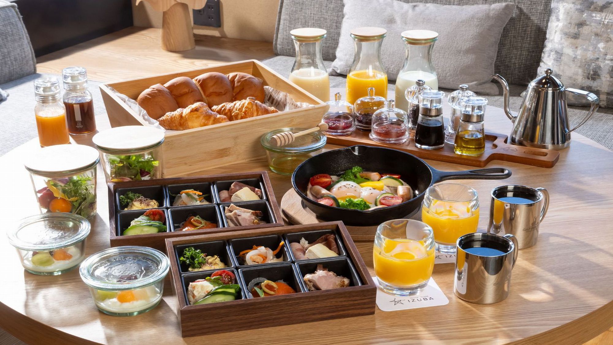 Breakfast BOX／お部屋でパンや卵料理などの朝食をお愉しみください♪（イメージ）