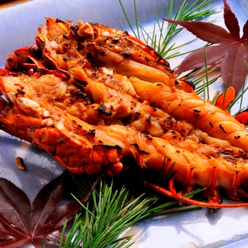 伊勢海老の鬼殻焼き