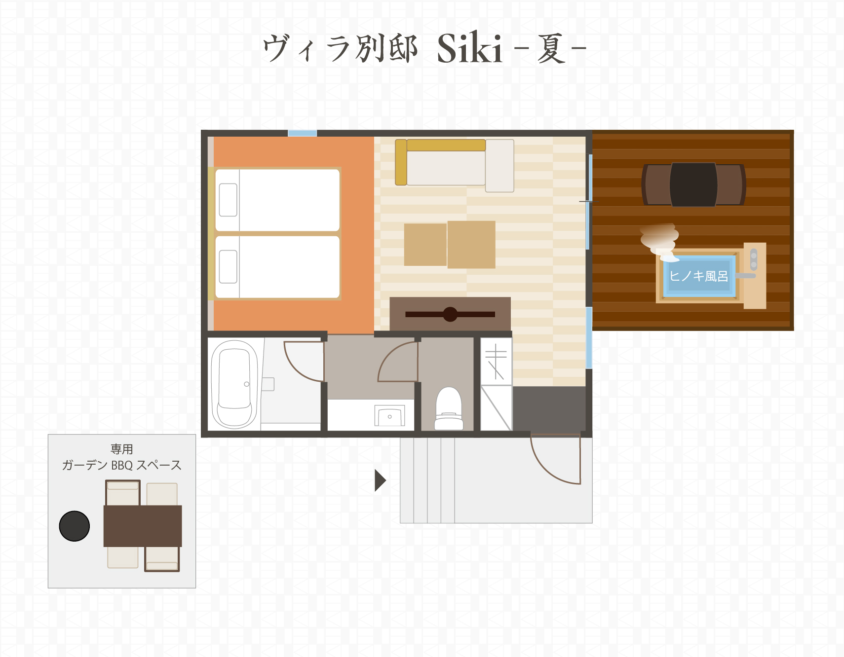 【ヴィラ別邸】Siki -夏-露天風呂付