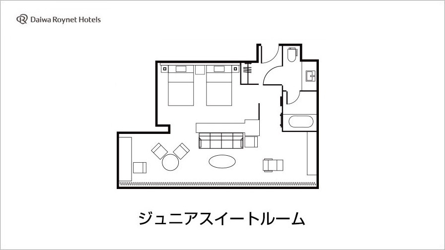 ジュニアスイートルーム間取り