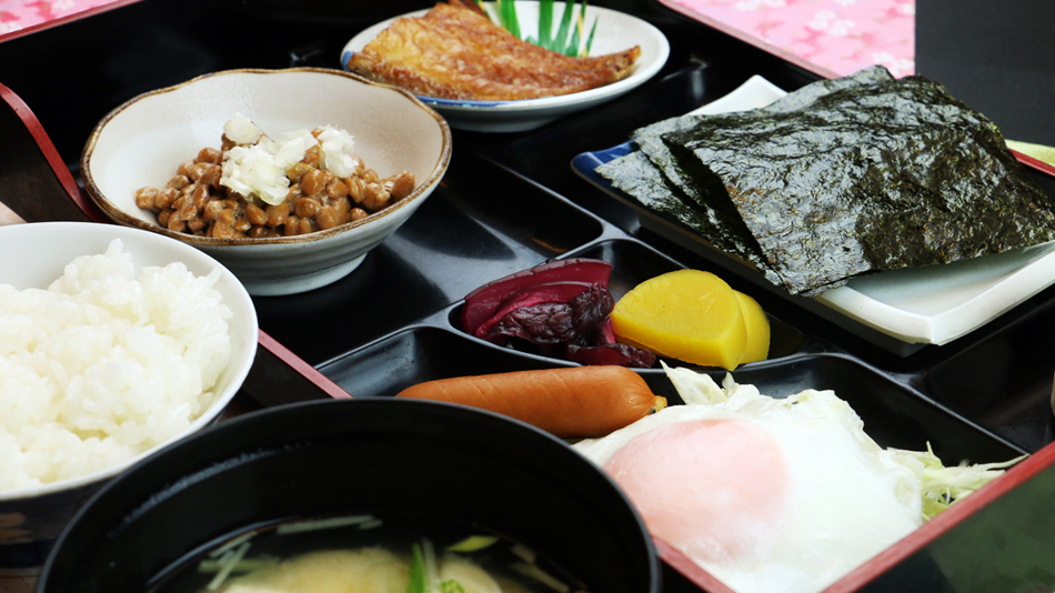 【詳細情報用】朝はしっかり！茨城産のコシヒカリの和定食