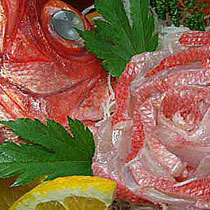 舟盛詳細金目鯛牡丹造り