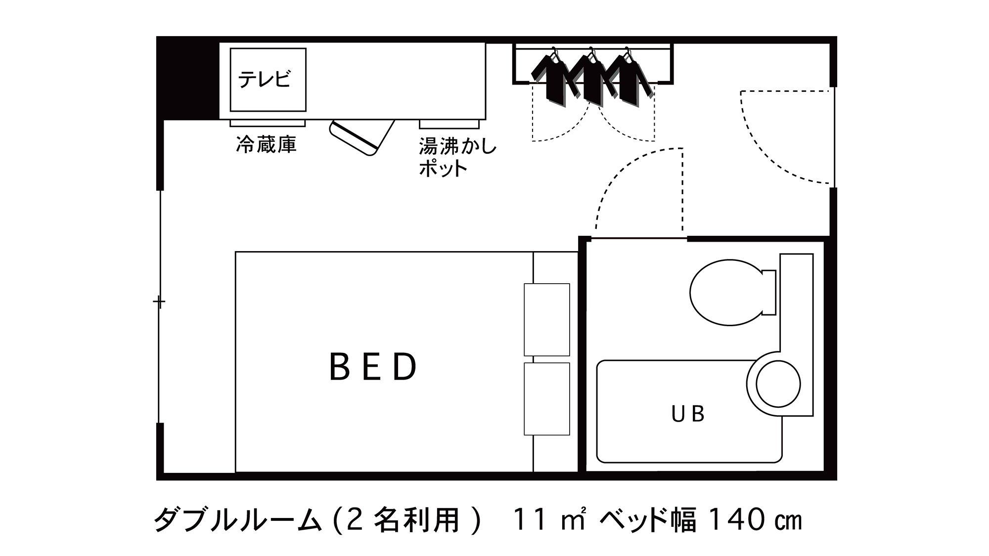 【レギュラールーム】間取り図