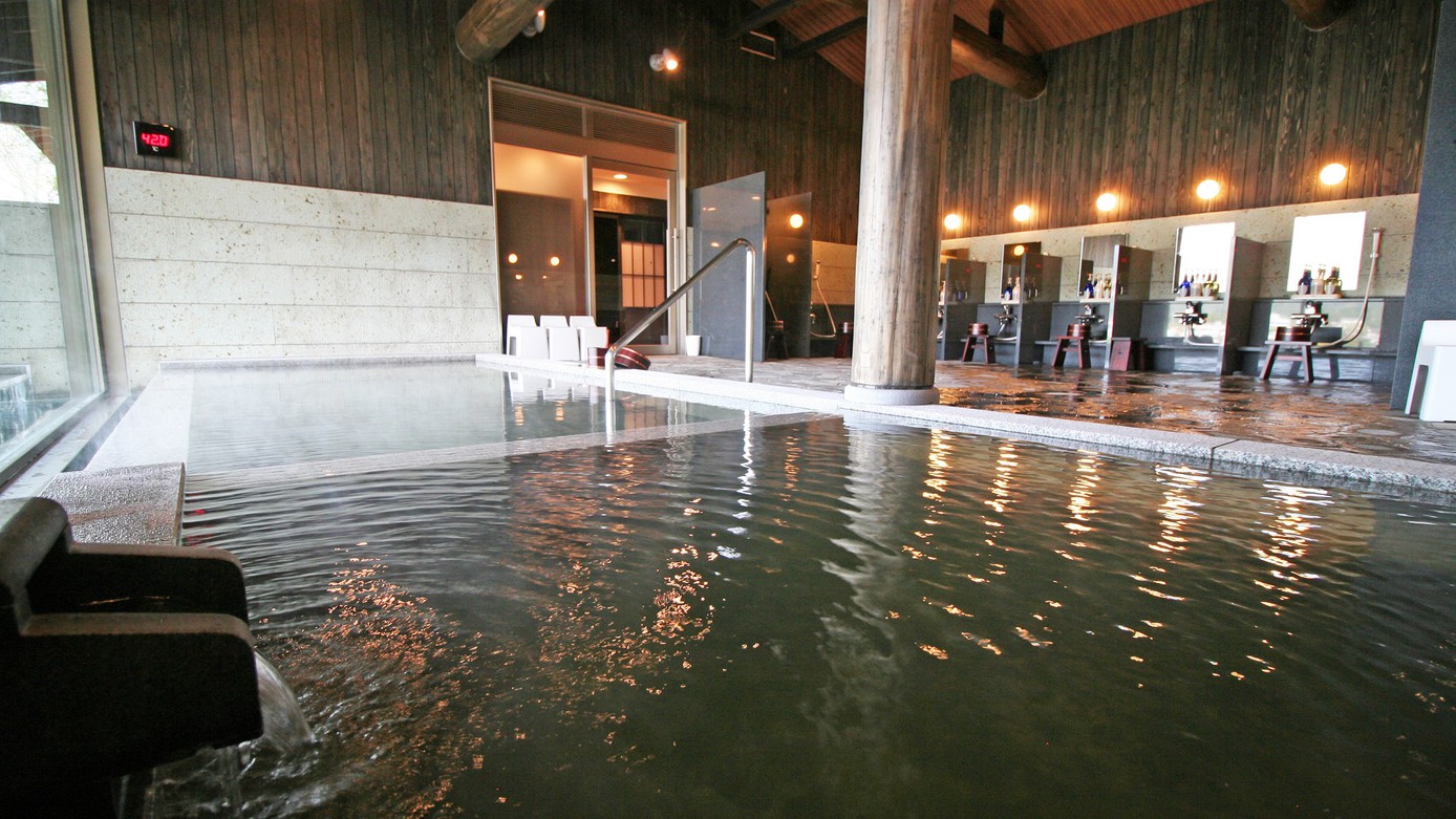 【わらび平の湯】自家源泉だからこそできる”;かけ流しの湯”;をご用意いたしました。