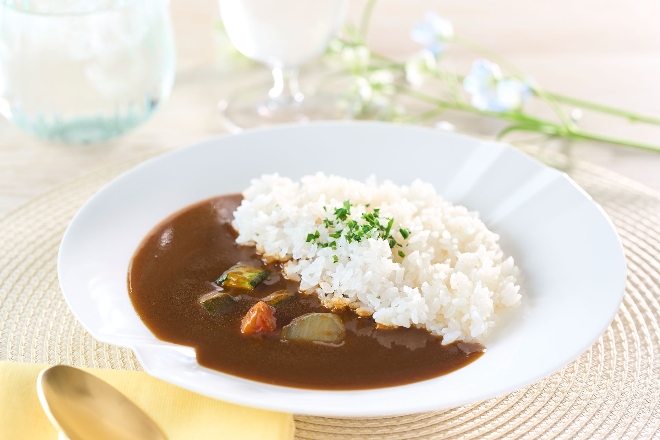 朝食：朝カレー