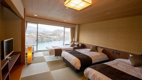 和室ベッドタイプは琉球畳を約10畳分使用しています