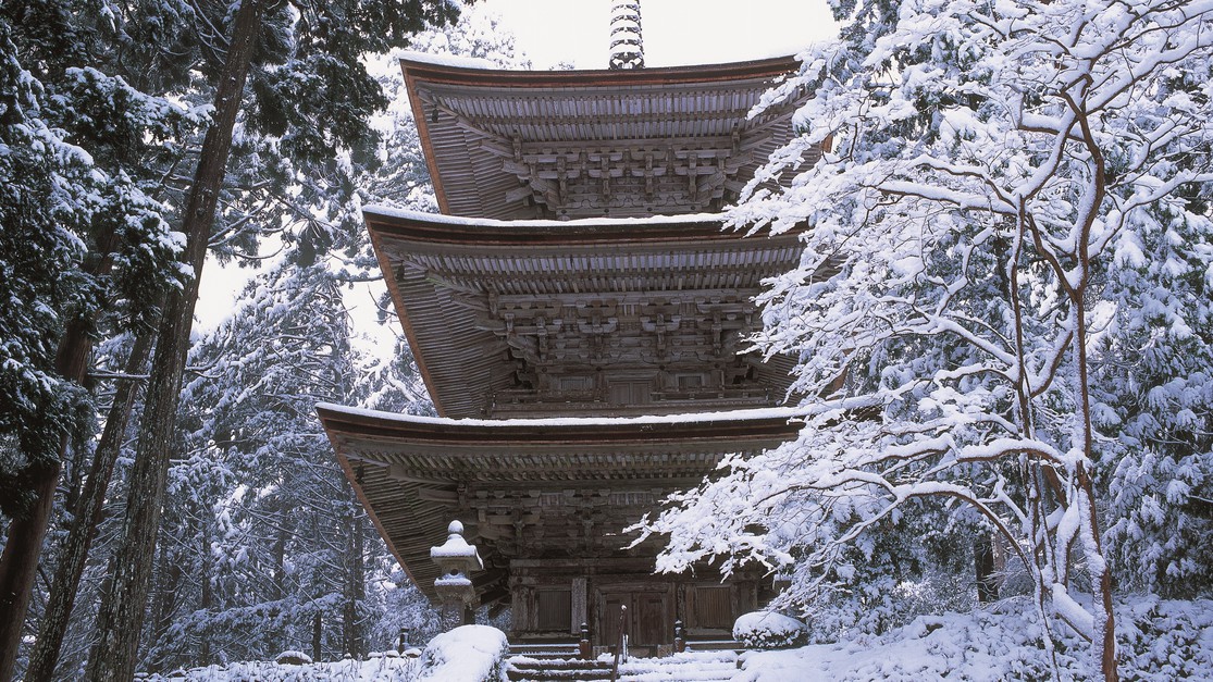 冬の明通寺
