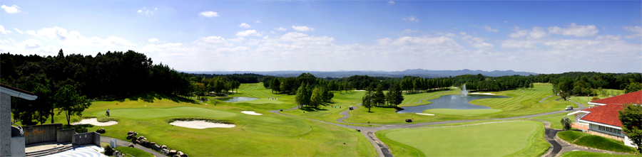 ホテルからコース全景