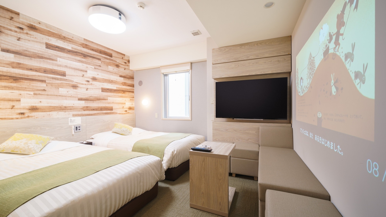 PopInAladdinを設置しており、大画面の映像をお楽しみいただけます